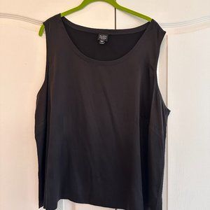 Eileen Fisher Black Silk tank size 2X